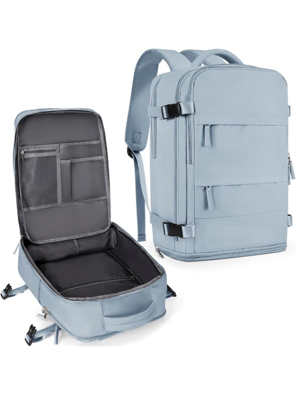 Large Waterproof Travel Backpack for Men & Women, Flight Approved Carry-On
